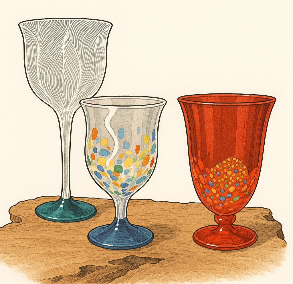 硝子工芸グラス