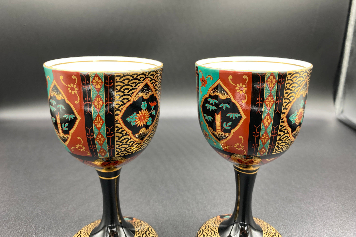 有田焼 青藍窯 金彩 陶器グラス 2点セット #3