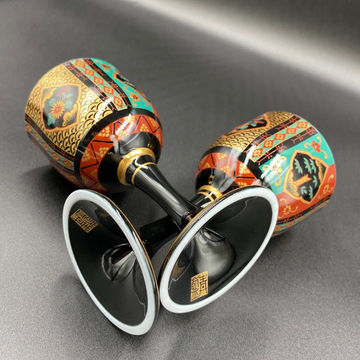 有田焼 青藍窯 金彩 陶器グラス 2点セット #3