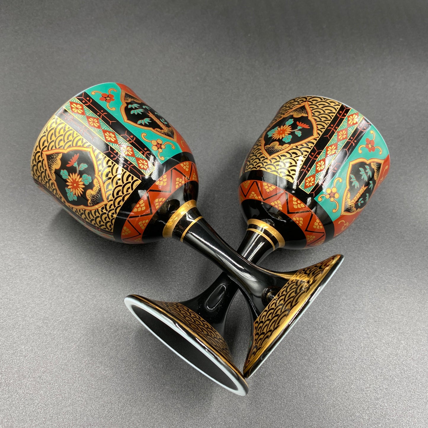 有田焼 青藍窯 金彩 陶器グラス 2点セット #3