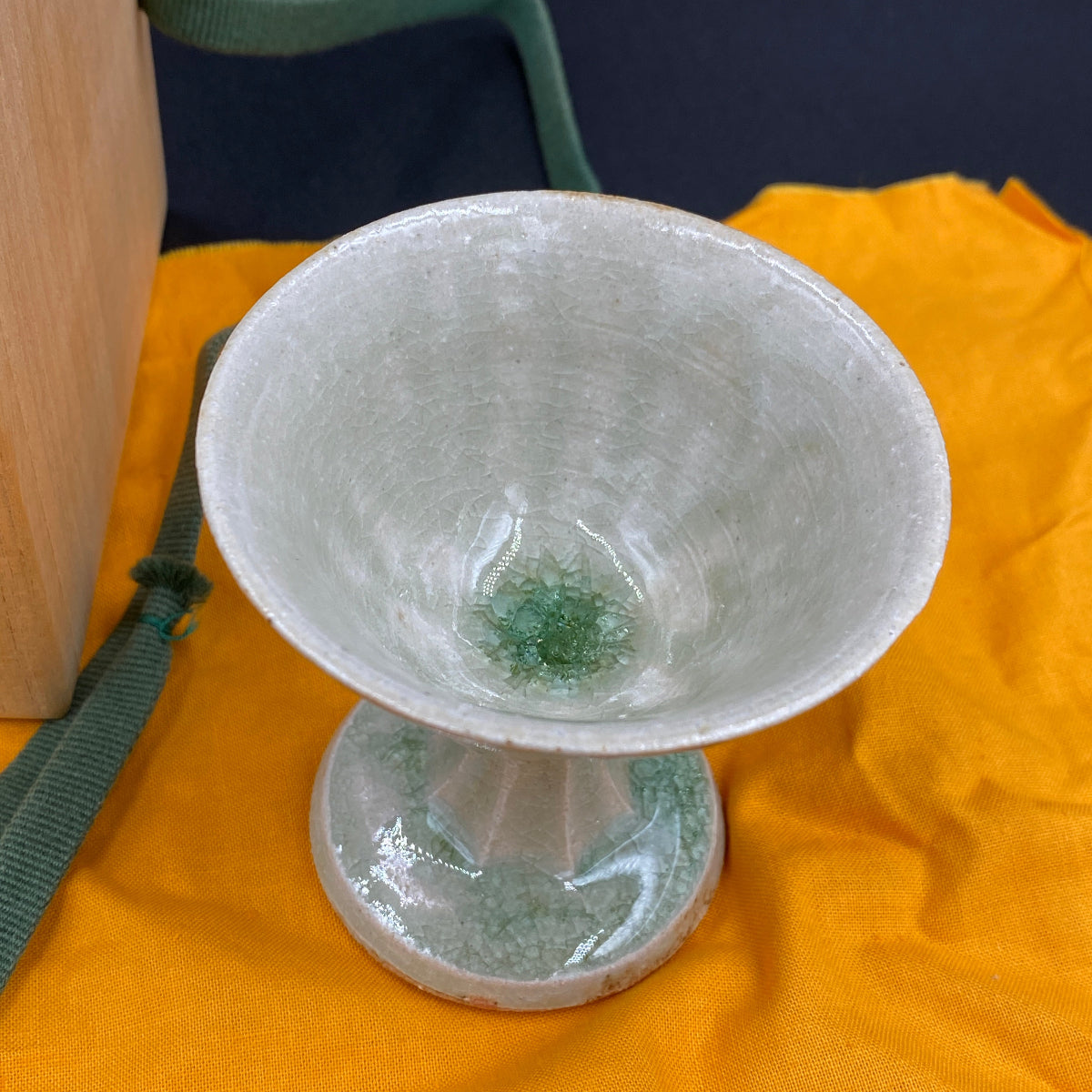 櫻井良枝 作 灰釉馬上杯 陶器グラス #2