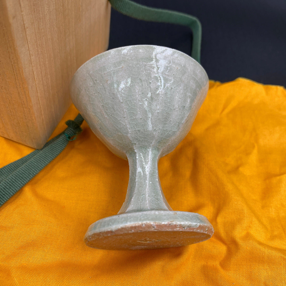 櫻井良枝 作 灰釉馬上杯 陶器グラス #2