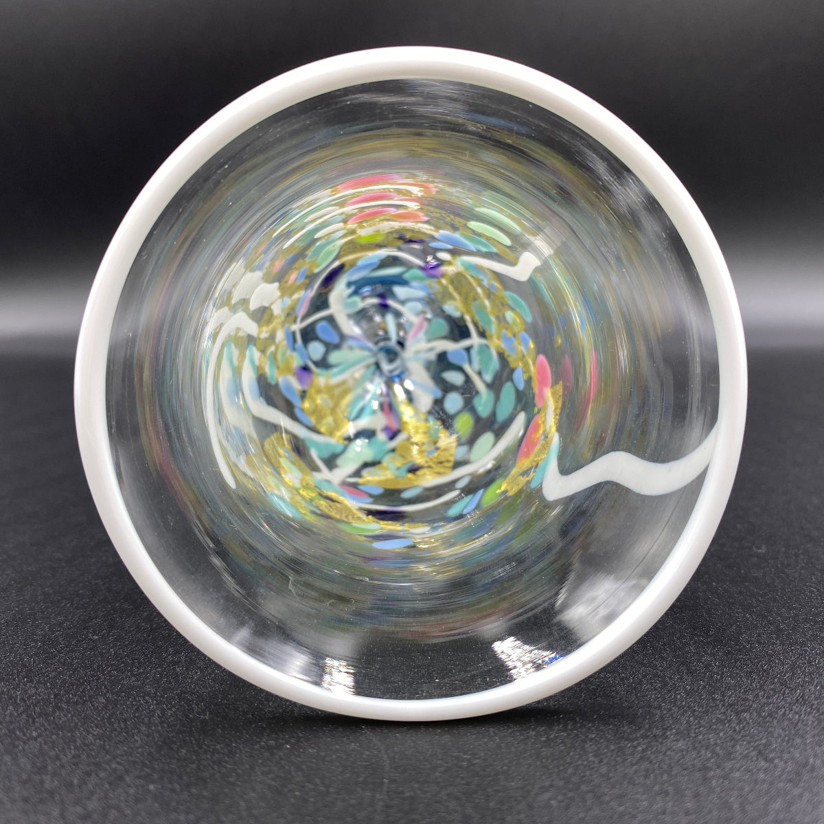 石井 康治 作 手吹き硝子(白硝子)#5