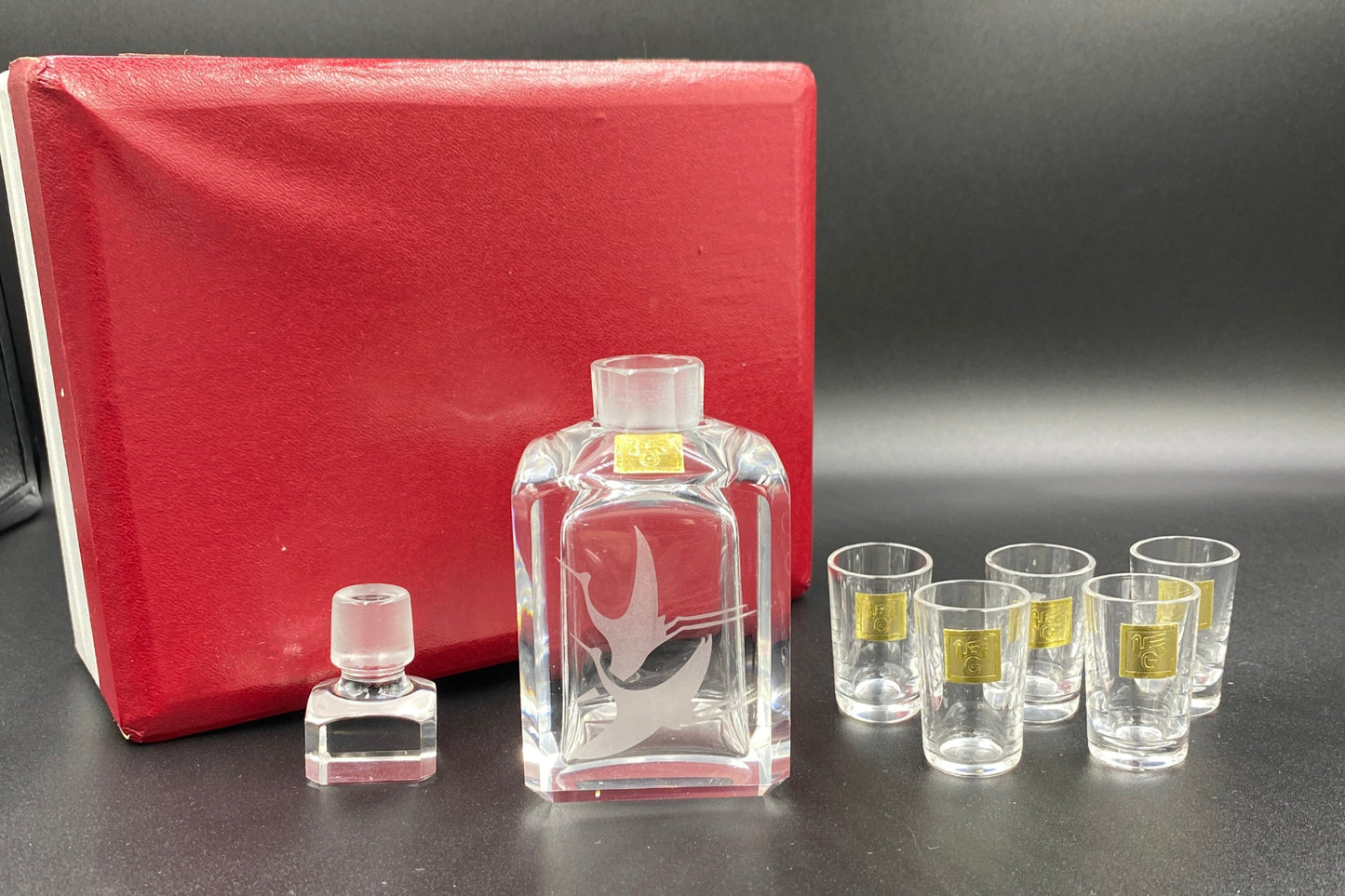 カガミクリスタル 創業50周年記念デキャンタ1点&ショットグラス5点セット #7