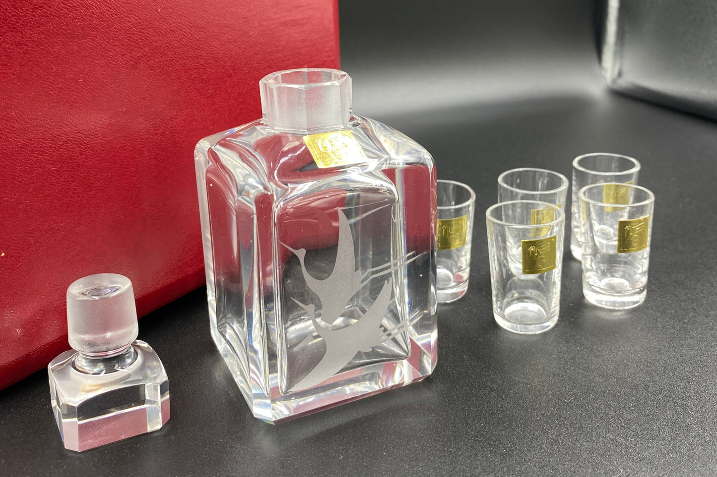 カガミクリスタル 創業50周年記念デキャンタ1点&ショットグラス5点セット #7