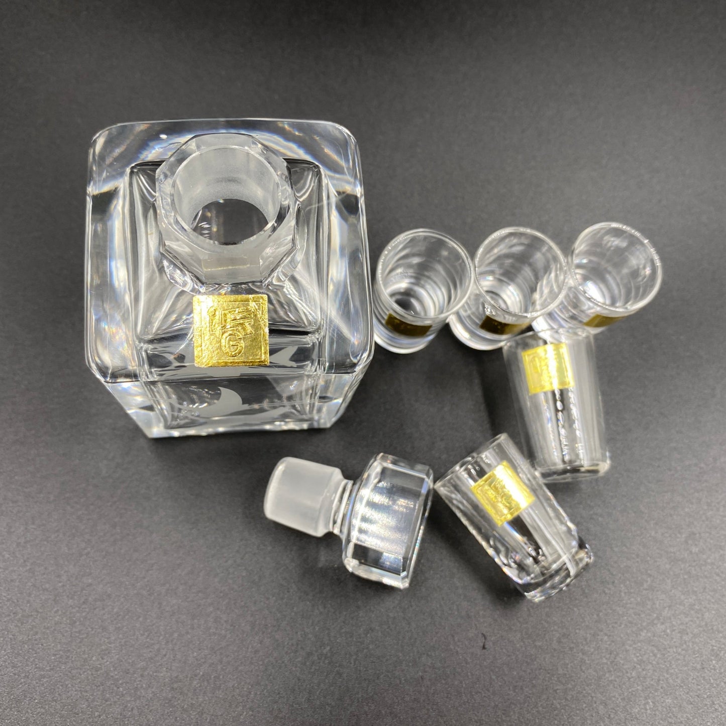 カガミクリスタル 創業50周年記念デキャンタ1点&ショットグラス5点セット #7