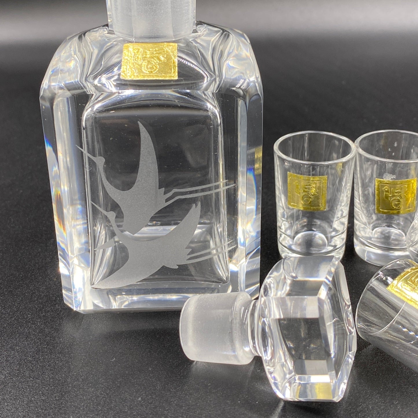 カガミクリスタル 創業50周年記念デキャンタ1点&ショットグラス5点セット #7