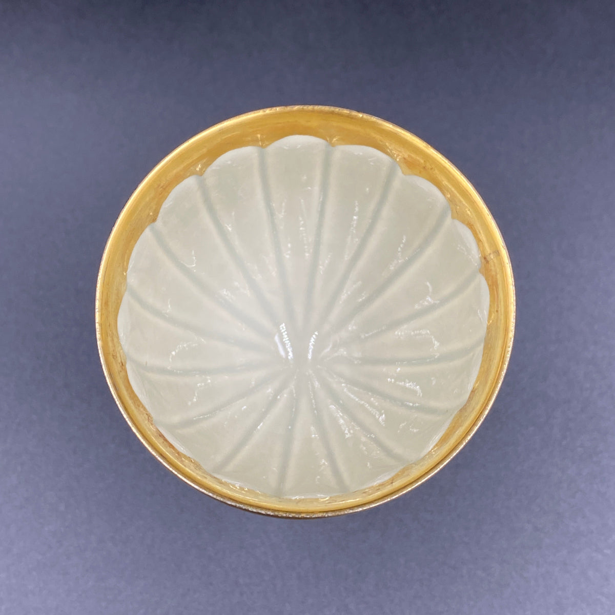 林九郎作 金彩染錦地文 陶器グラス #9