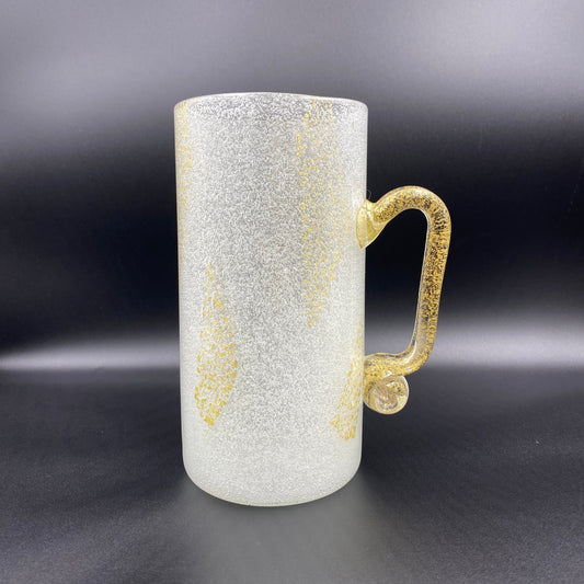 石井 康治 作 手吹き硝子 特大ビアジョッキ #14