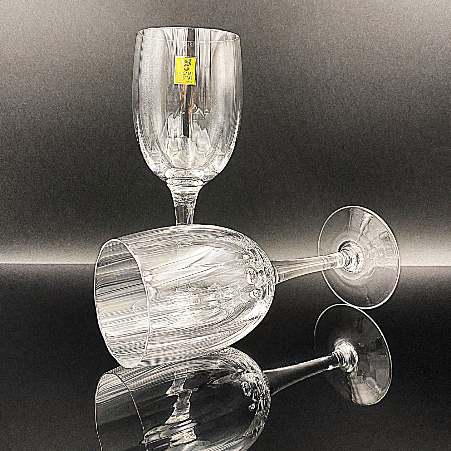 カガミクリスタル ブルゴーニュワイングラス チューリップ型 2点セット #26