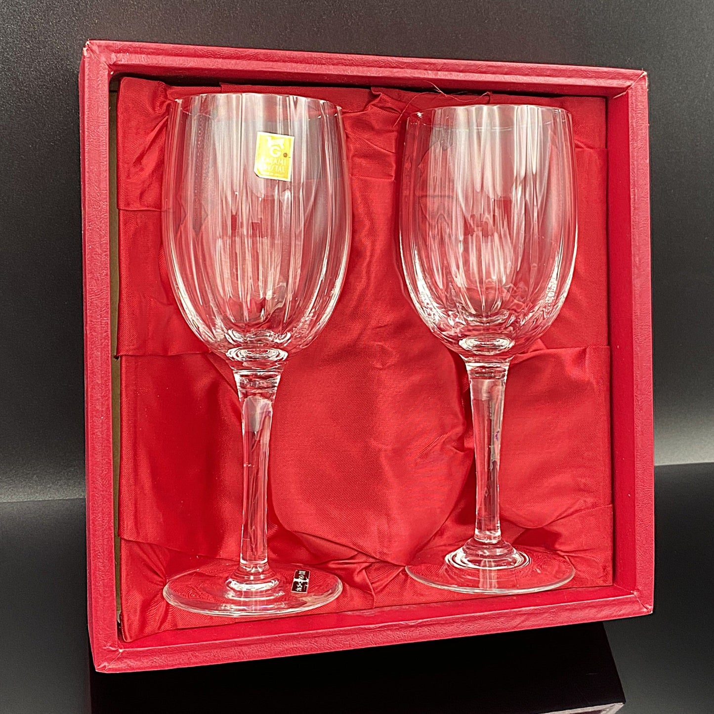 カガミクリスタル ブルゴーニュワイングラス チューリップ型 2点セット #27