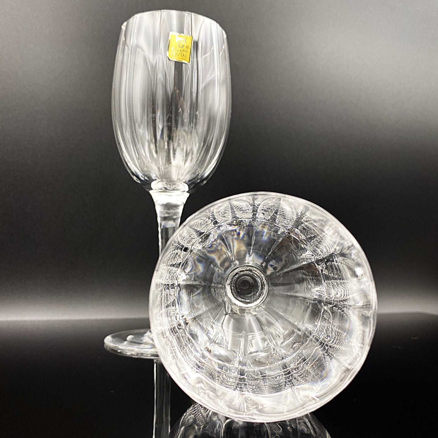 カガミクリスタル ブルゴーニュワイングラス チューリップ型 2点セット #27