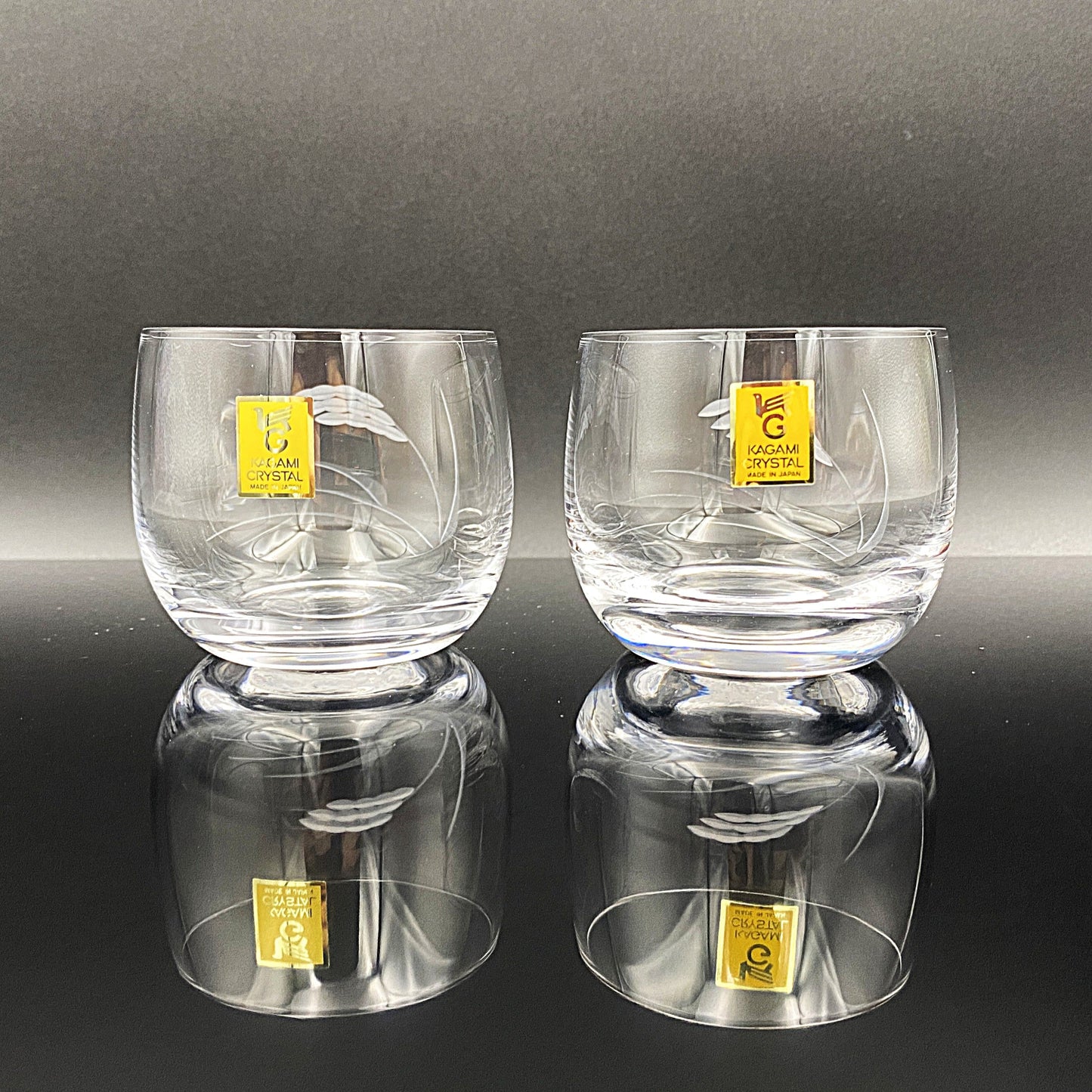 カガミクリスタル ぐい吞み ショットグラス2点セット #29