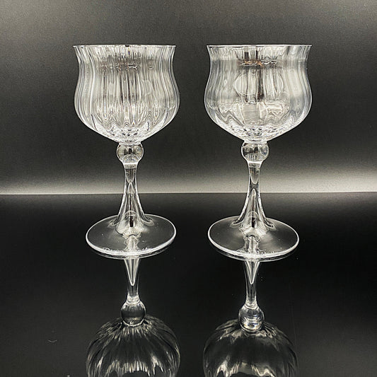 DAUM(ドーム)クリスタル Verona (ベローナ)モデル ワイングラス2点セット #30