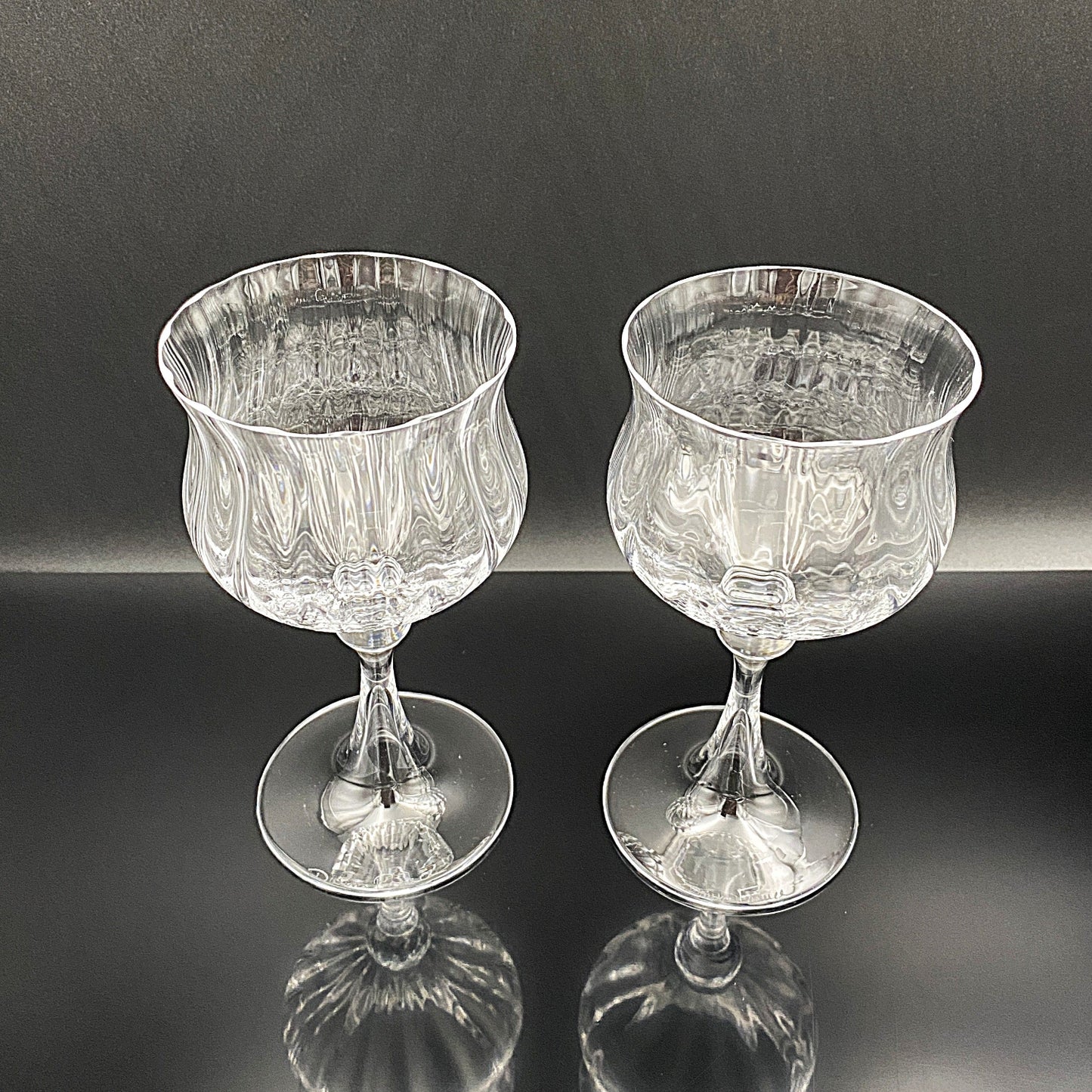 DAUM(ドーム)クリスタル Verona (ベローナ)モデル ワイングラス2点セット #30