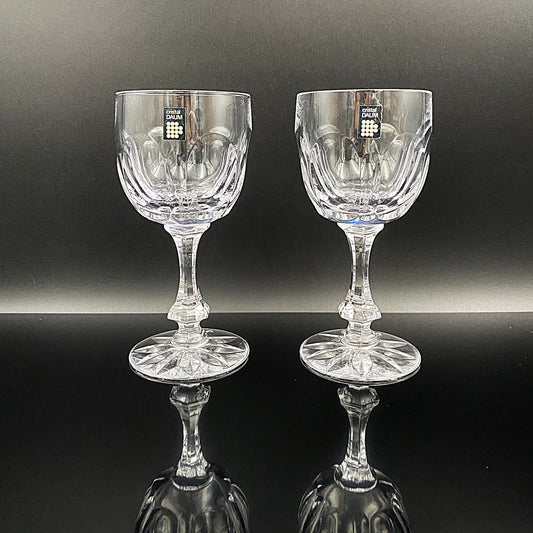 DAUM(ドーム)クリスタル Chinon(シノン)モデル 白ワイングラス2点セット #31