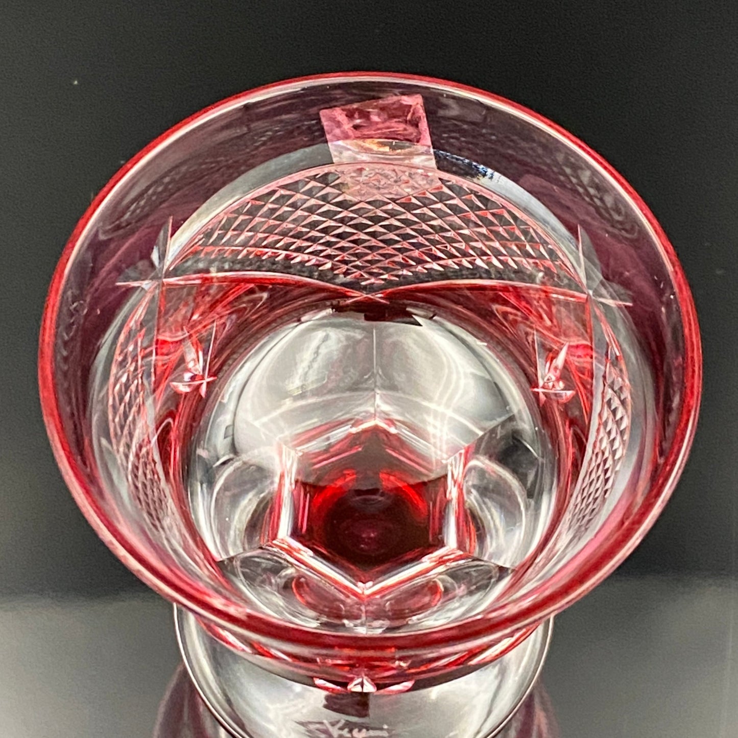 カガミクリスタル 江戸切子 ペア懐石盃 テイスティンググラス 2点セット #24