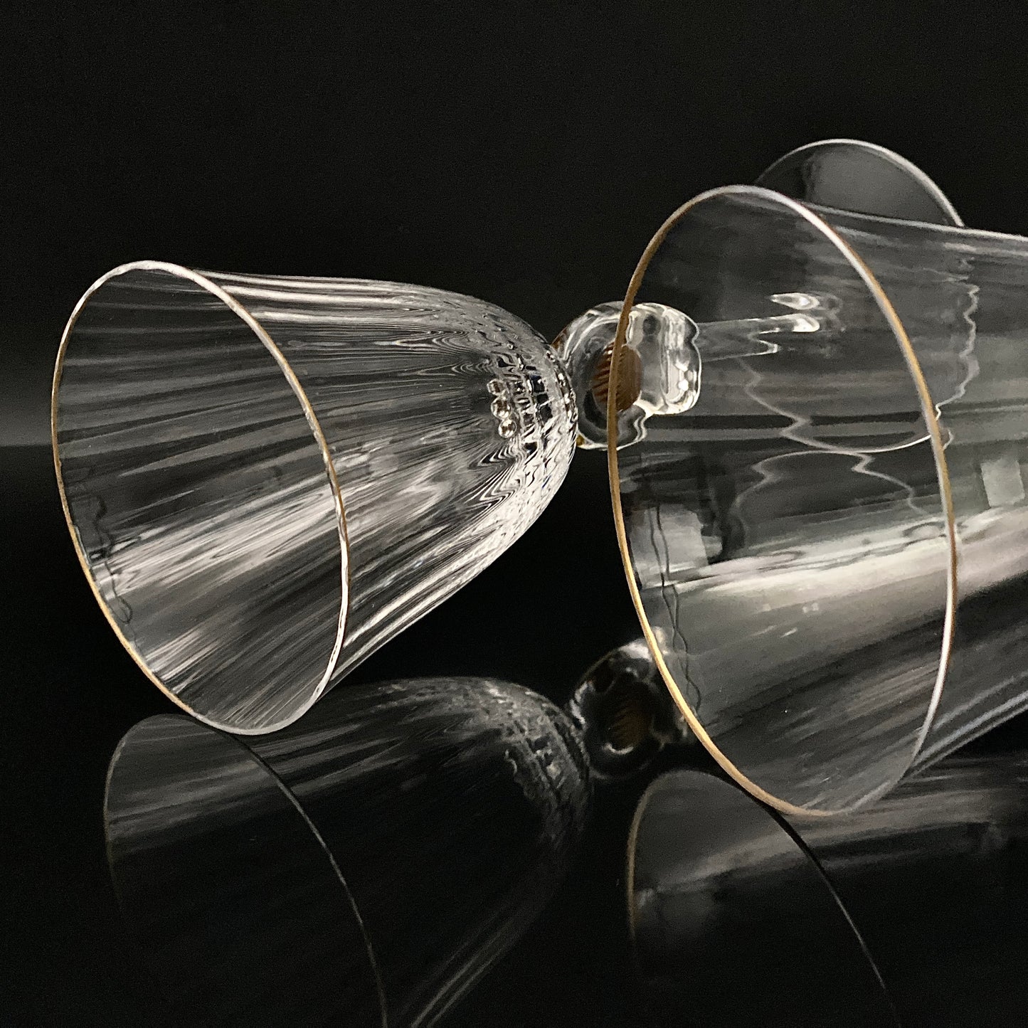 DAUM(ドーム)クリスタル Venezia(ヴェネツィア)モデル ワイングラス2点セット #32