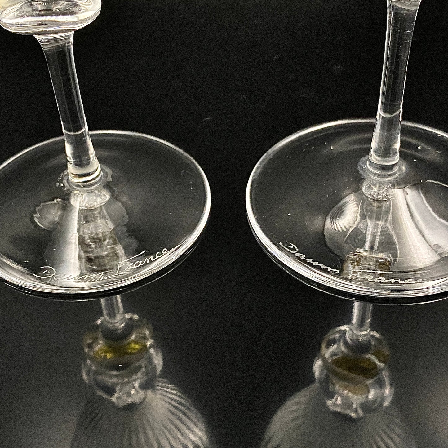 DAUM(ドーム)クリスタル Venezia(ヴェネツィア)モデル ワイングラス2点セット #32