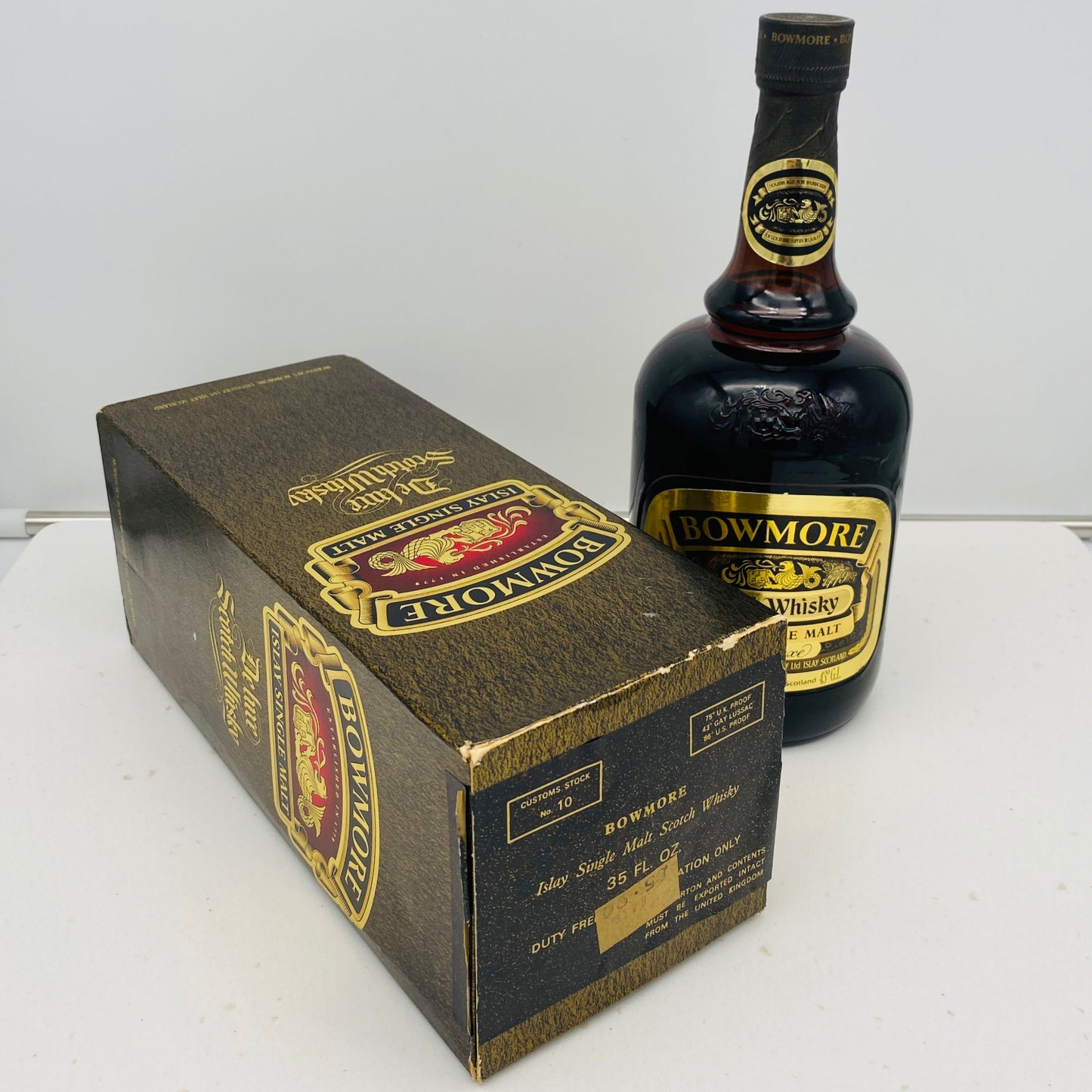 1979年以降流通、ボウモア(BOWMORE)デラックス(DELUX)1,000ml, 43% #38