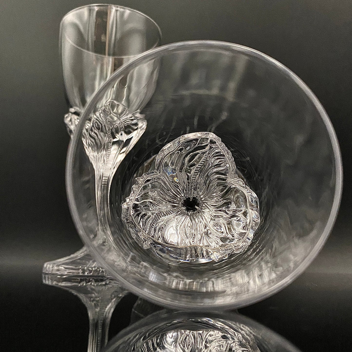 DAUM(ドーム)クリスタル Fougère(フジェール)モデル グラス2点セット #36