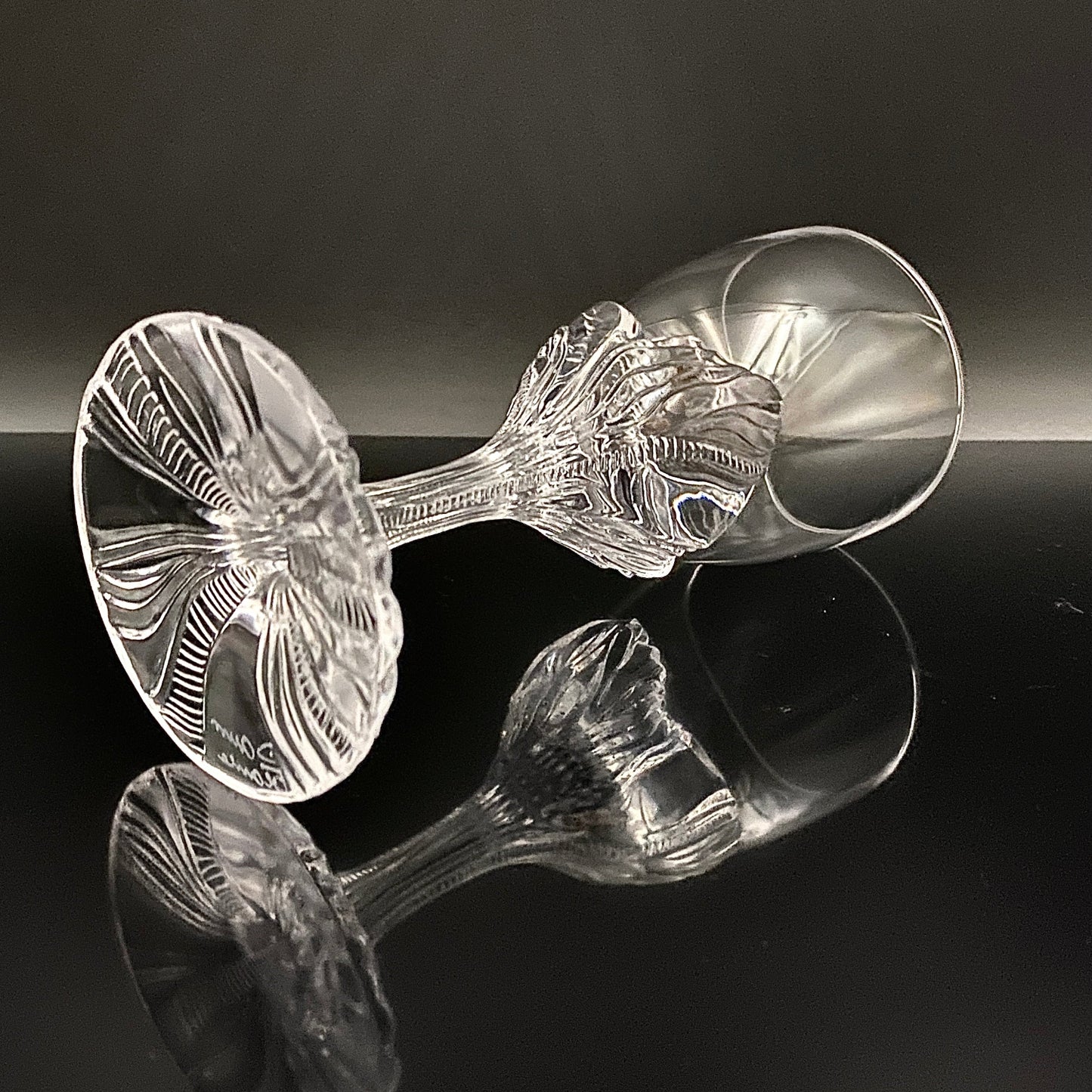 DAUM(ドーム)クリスタル Fougère(フジェール)モデル グラス2点セット #36