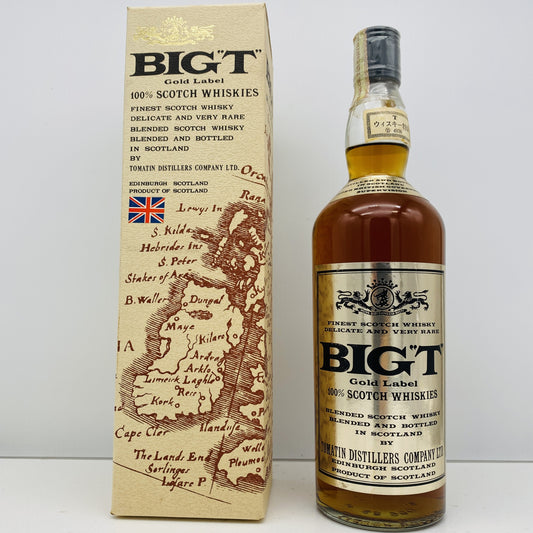 1970年代流通、TOMATIN BIG T(ビック ティー)GOLD LABEL 760ml、43% #44