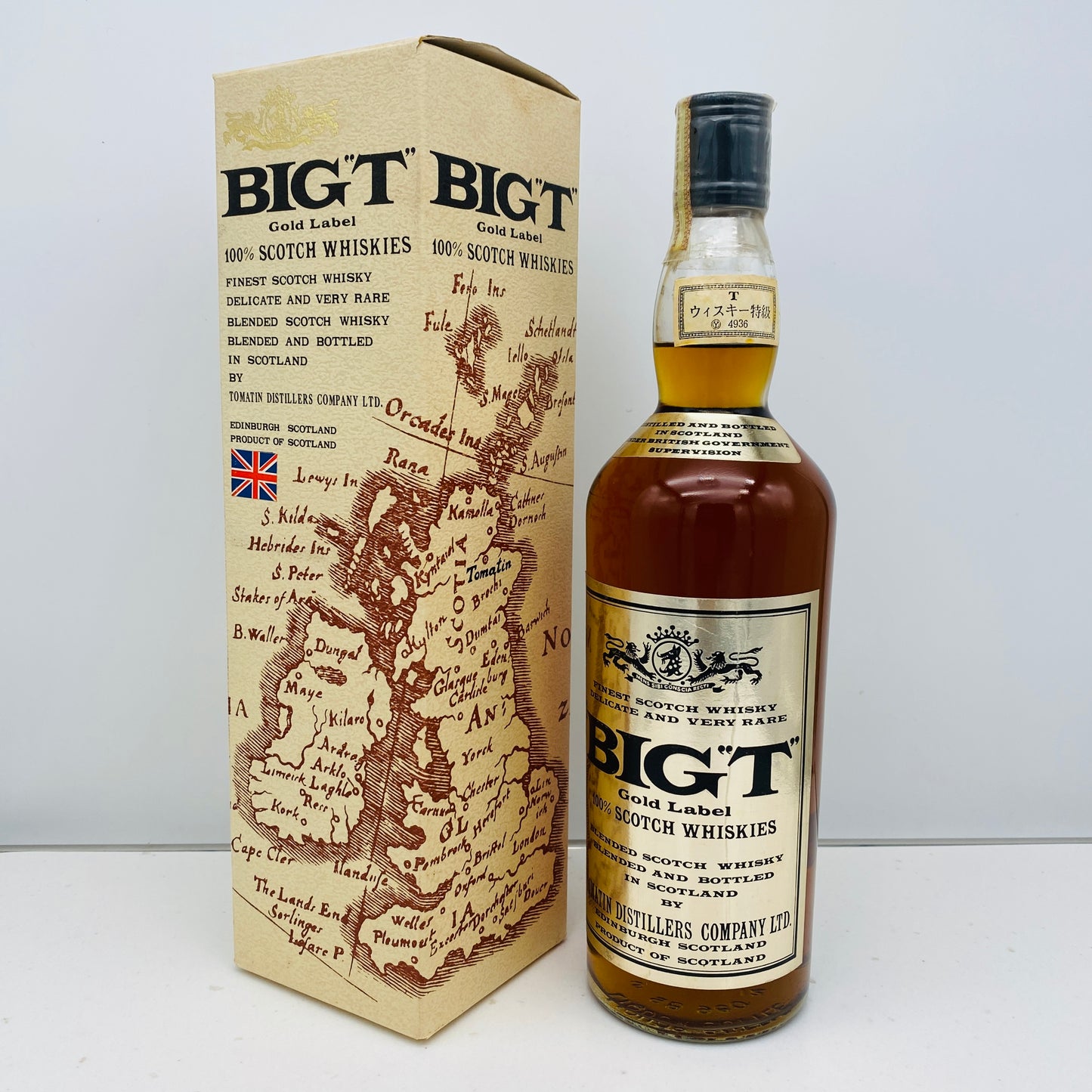 1970年代流通、TOMATIN BIG T(ビック ティー)GOLD LABEL 760ml、43% #44