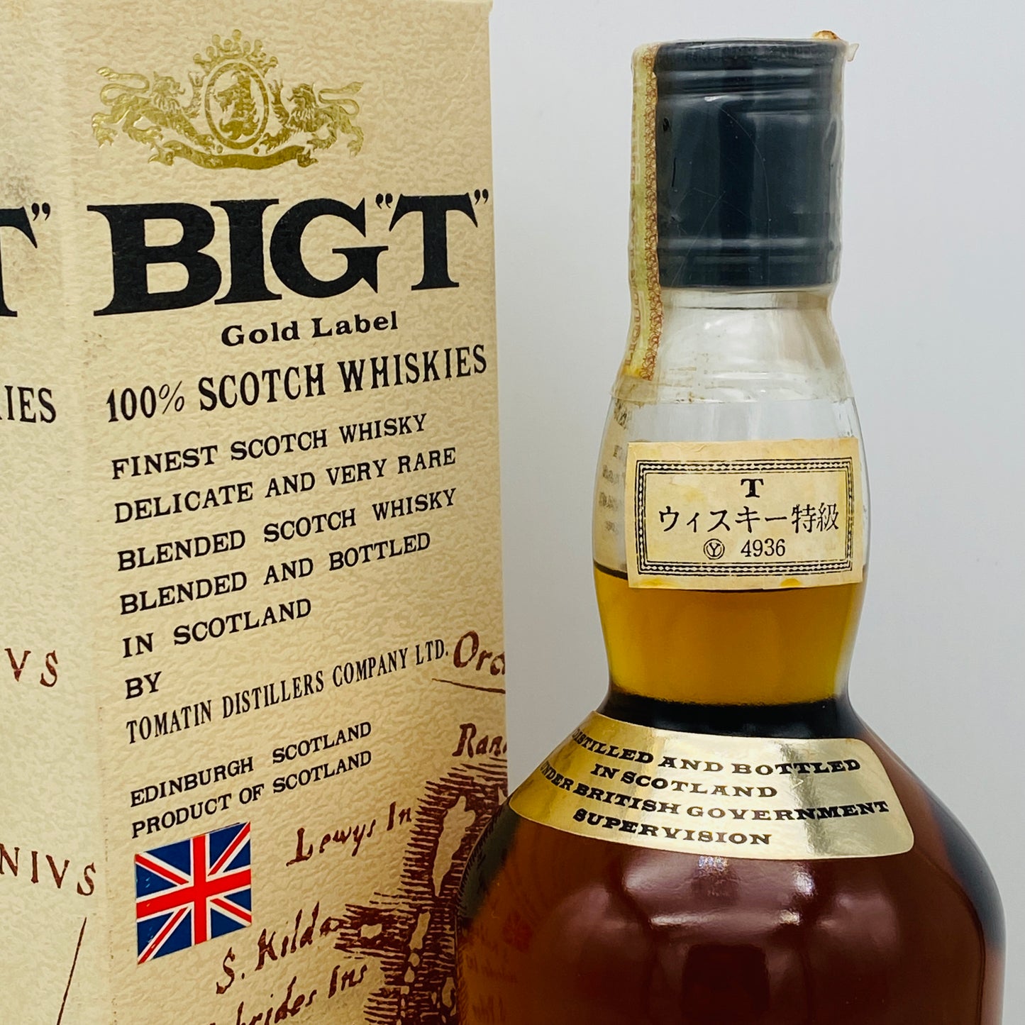 1970年代流通、TOMATIN BIG T(ビック ティー)GOLD LABEL 760ml、43% #44