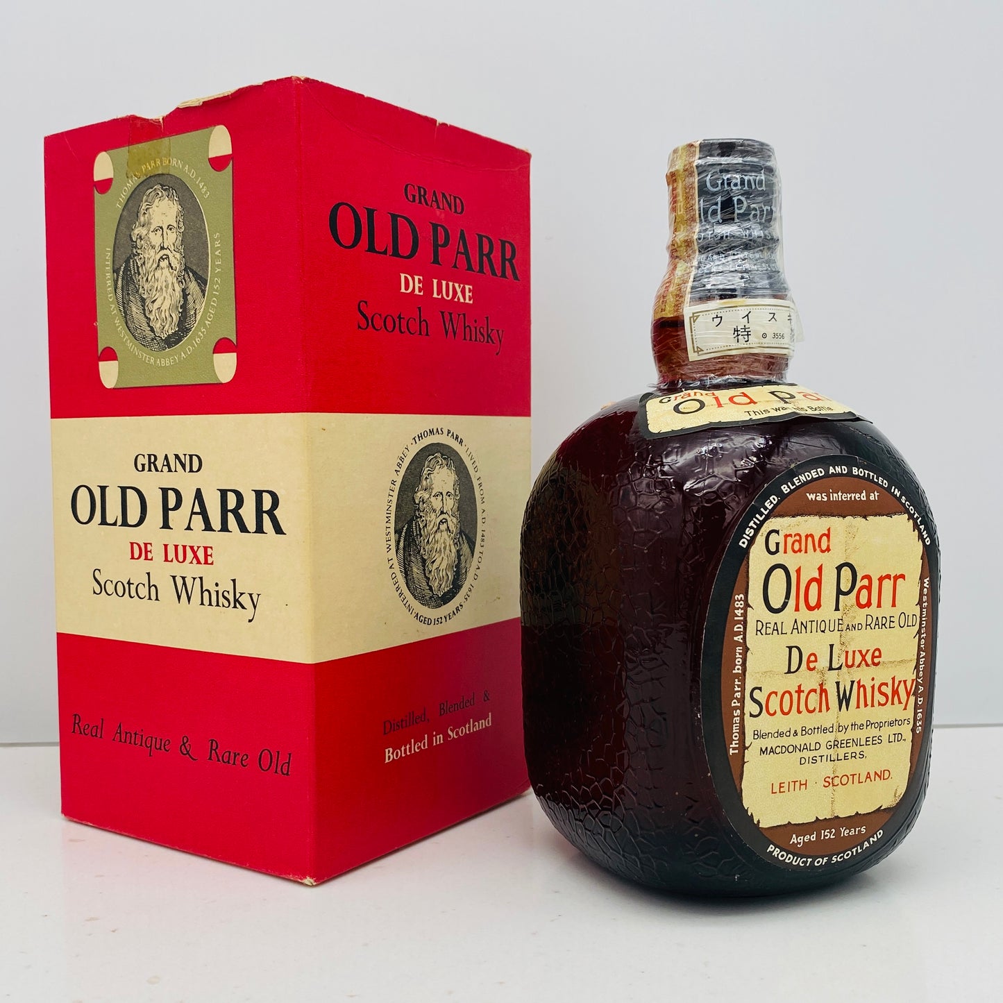 1960年代流通、GRAND OLD PARR(グランドオールドパー)760ml, 43%、スプリングキャップ、ティンキャップ #46