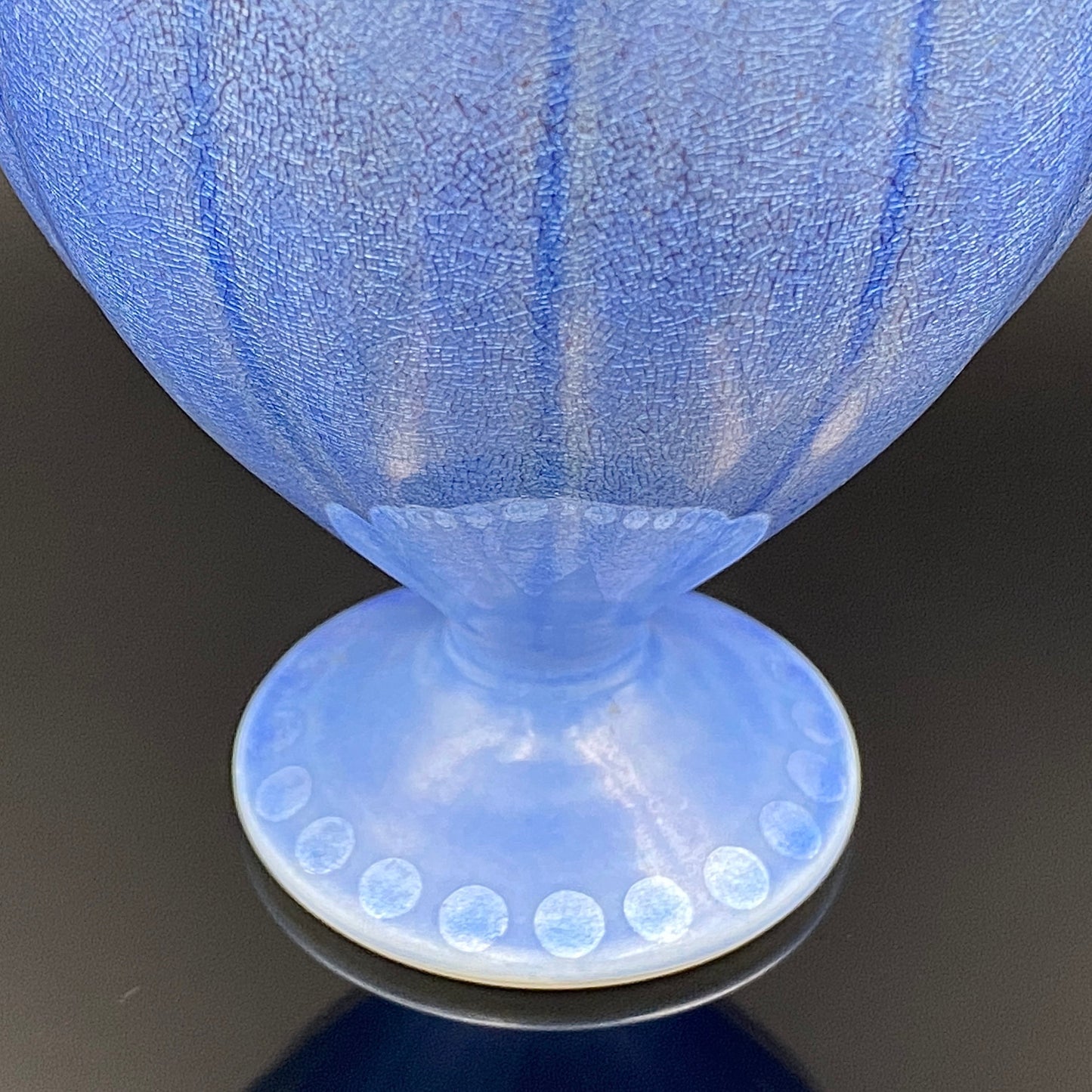 人間国宝 中田 一於 作 九谷焼 釉裏銀彩 焼酎呑 陶器グラス #43