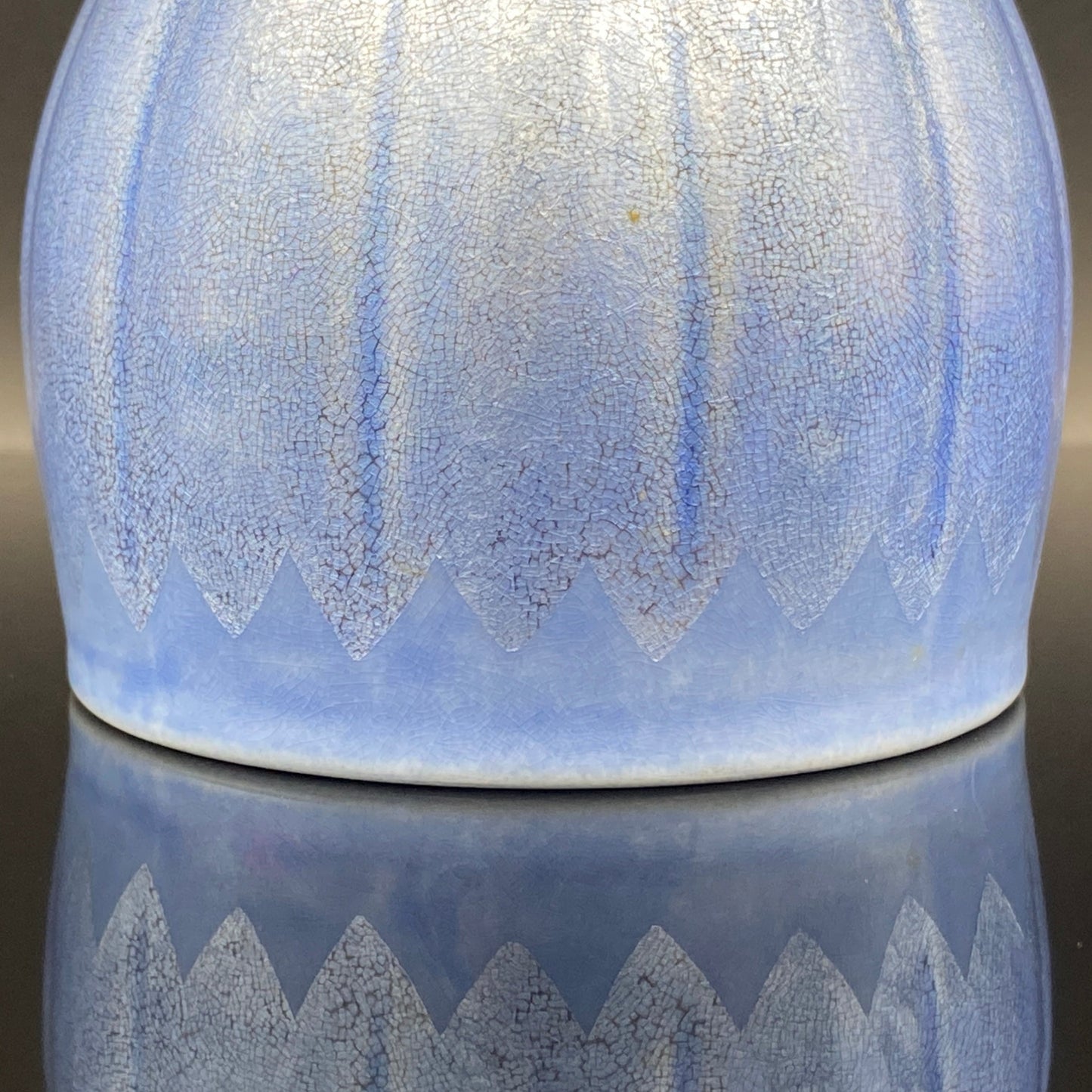 人間国宝 中田 一於 作 九谷焼 釉裏銀彩 焼酎呑 陶器グラス #43