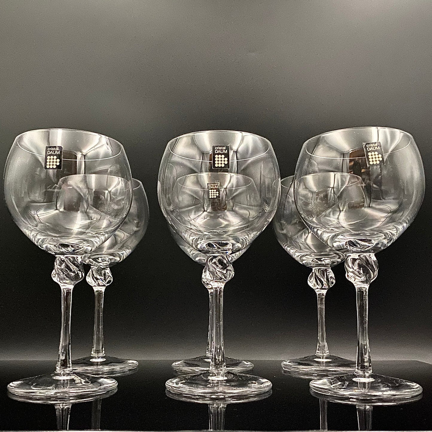 DAUM(ドーム)クリスタル Bolero(ボレロ)モデル グラス6点セット #47