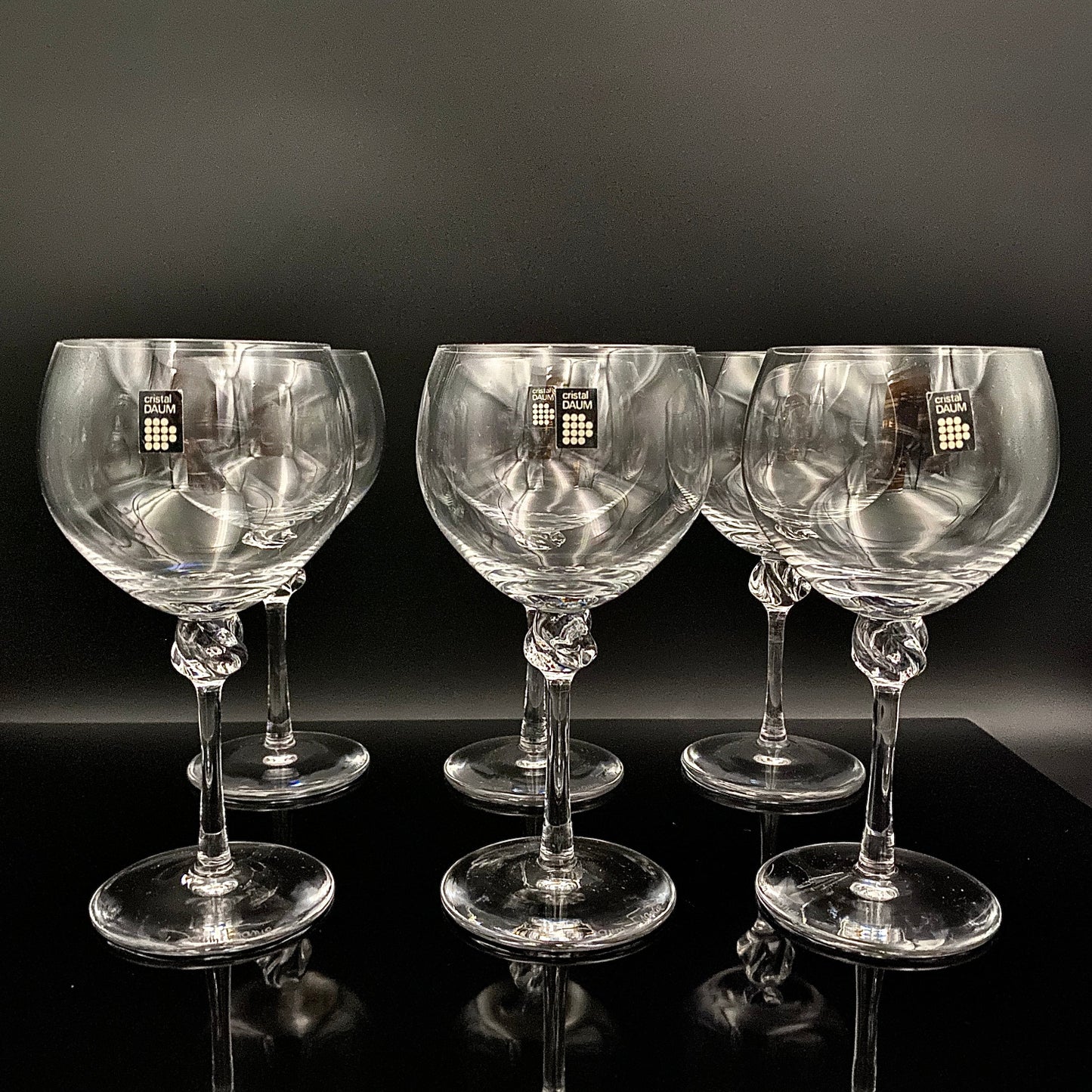 DAUM(ドーム)クリスタル Bolero(ボレロ)モデル グラス6点セット #47