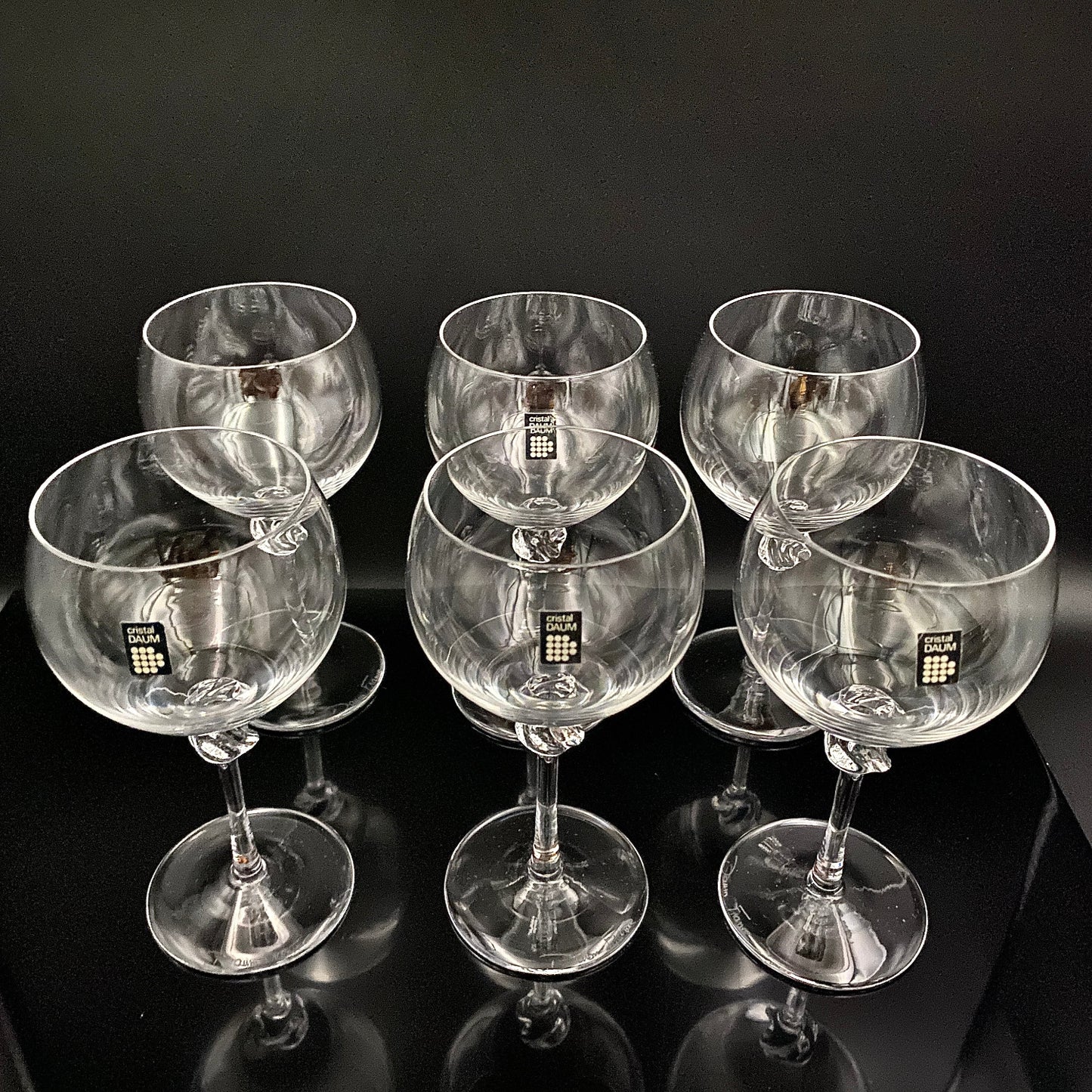 DAUM(ドーム)クリスタル Bolero(ボレロ)モデル グラス6点セット #47