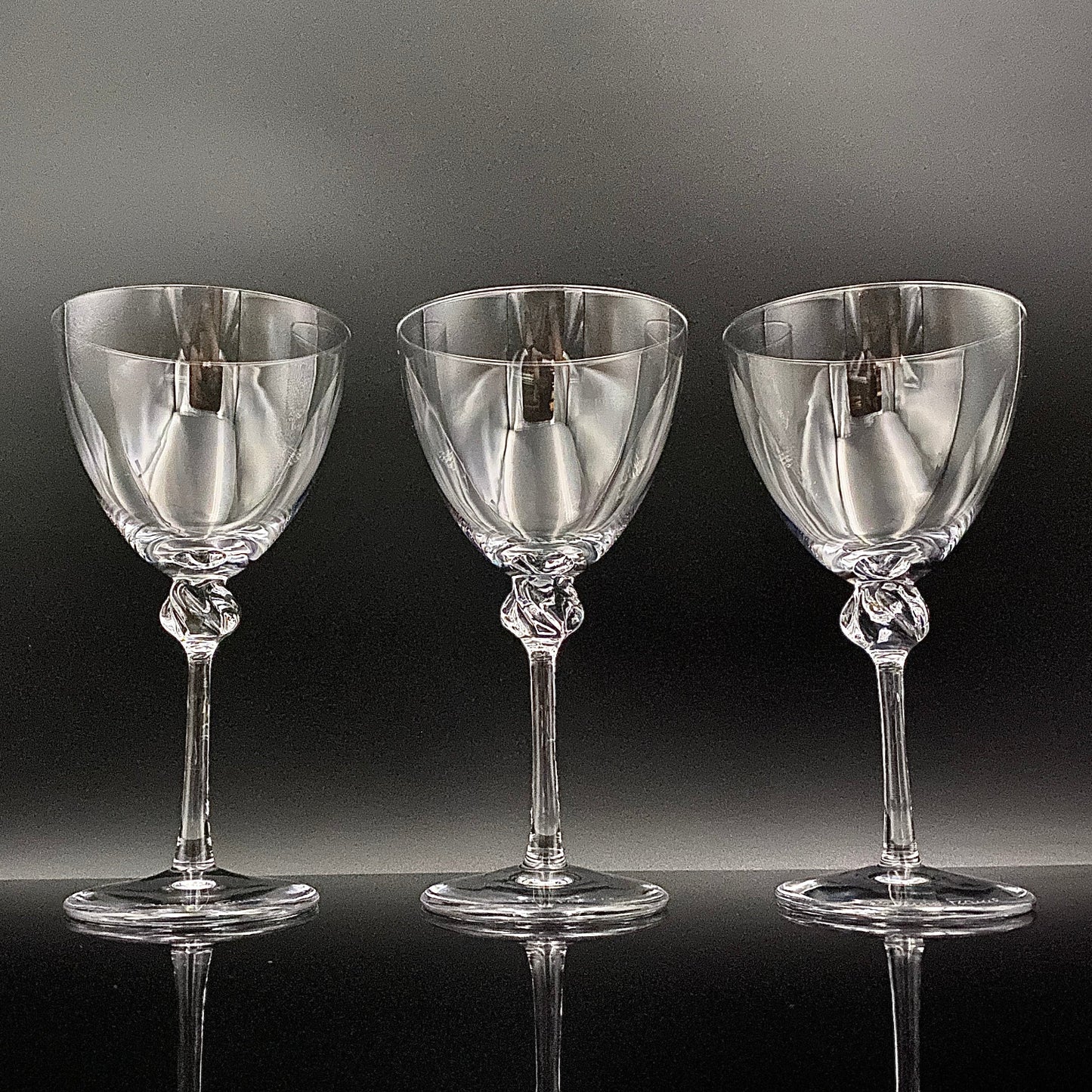 DAUM(ドーム)クリスタル Bolero(ボレロ)モデル グラス3点セット #48