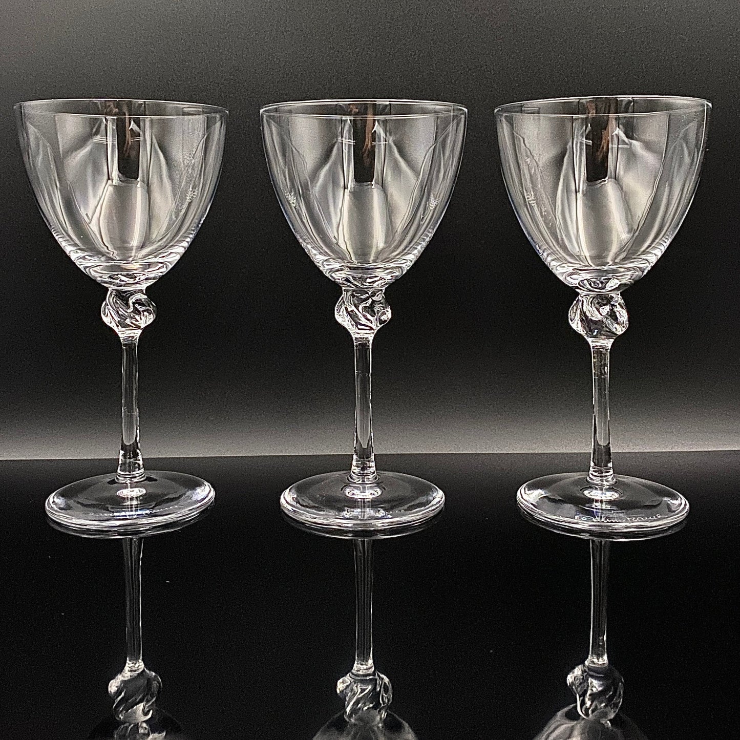 DAUM(ドーム)クリスタル Bolero(ボレロ)モデル グラス3点セット #48