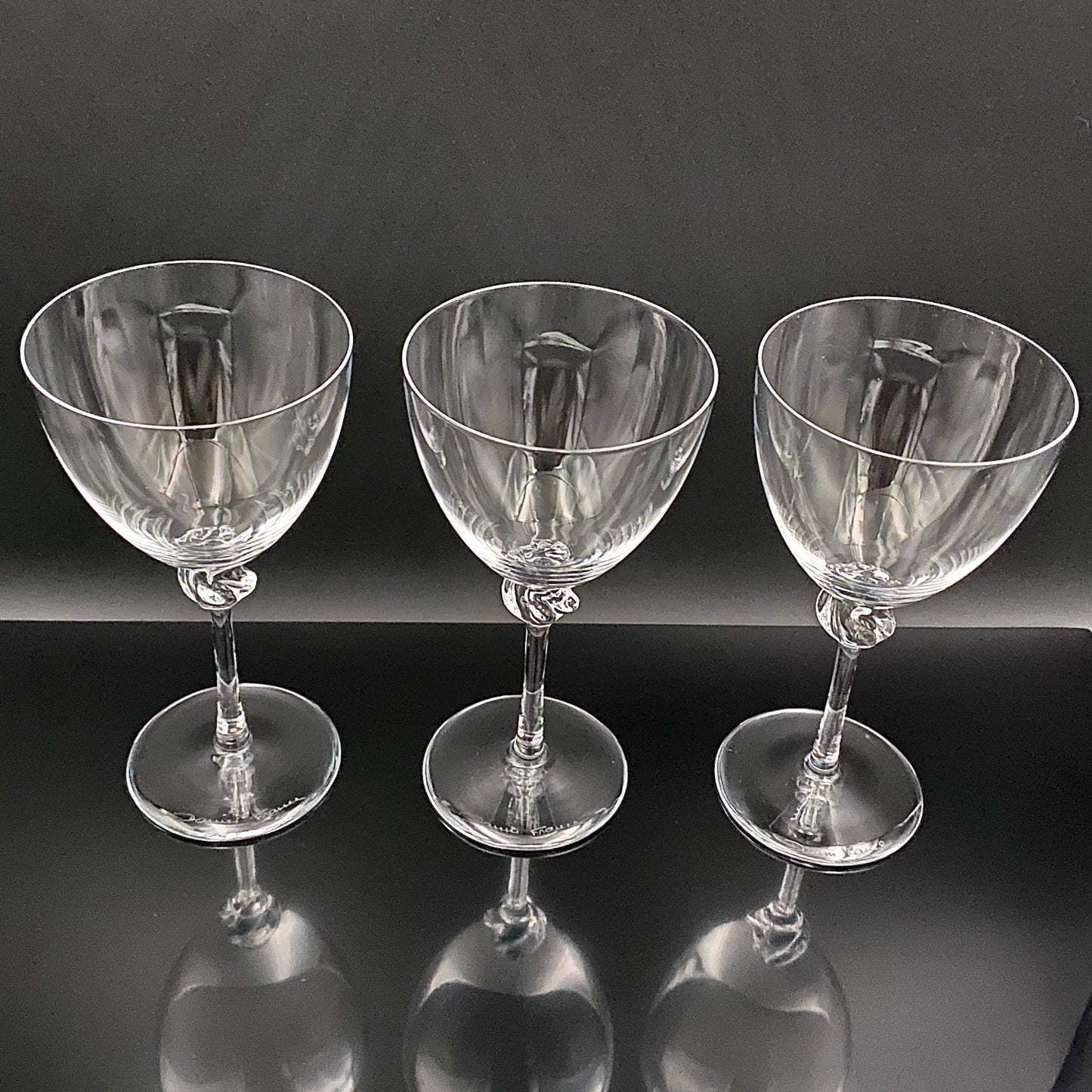 DAUM(ドーム)クリスタル Bolero(ボレロ)モデル グラス3点セット #48