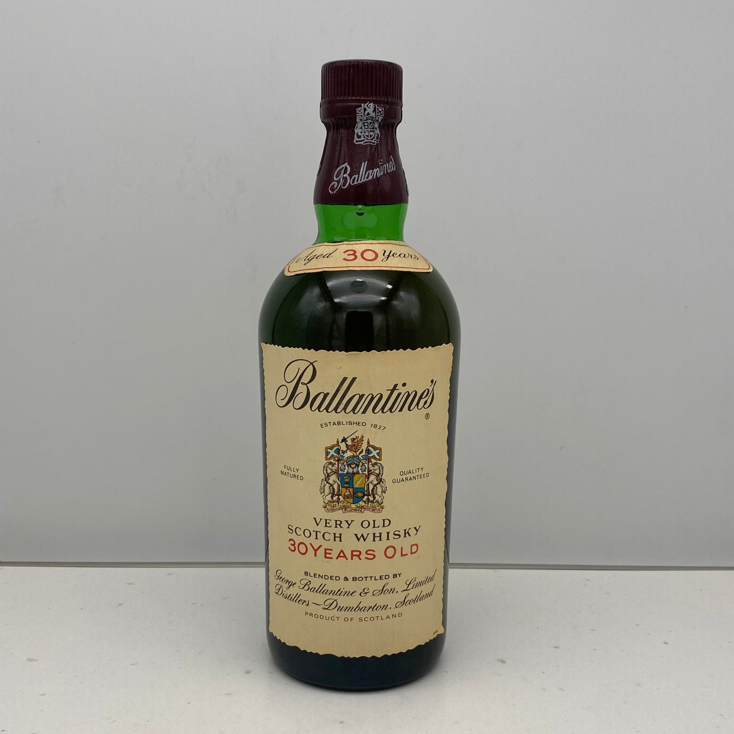 1980年代半ば流通、バランタイン30年、750ml、43%、青青旗ラベル(Blue-Blue Flag)#58