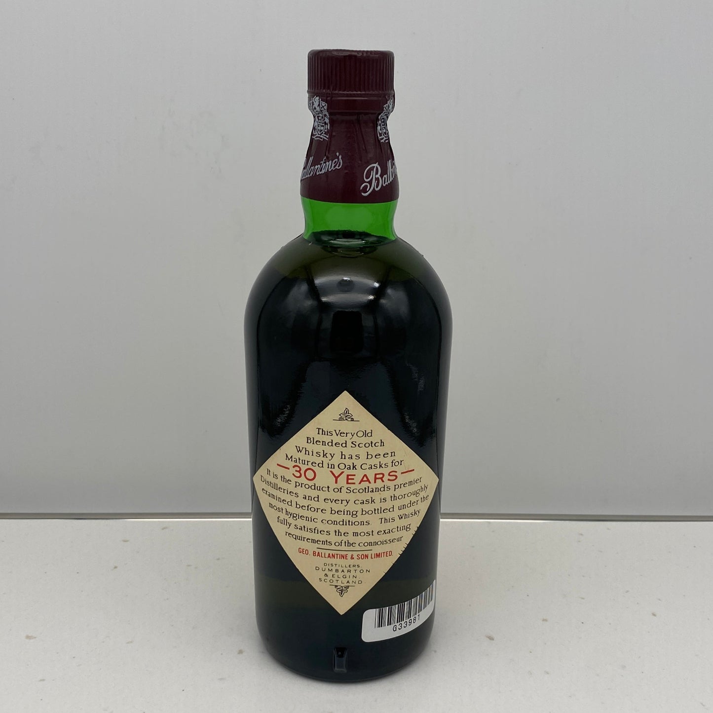 1980年代半ば流通、バランタイン30年、750ml、43%、青青旗ラベル(Blue-Blue Flag)#58