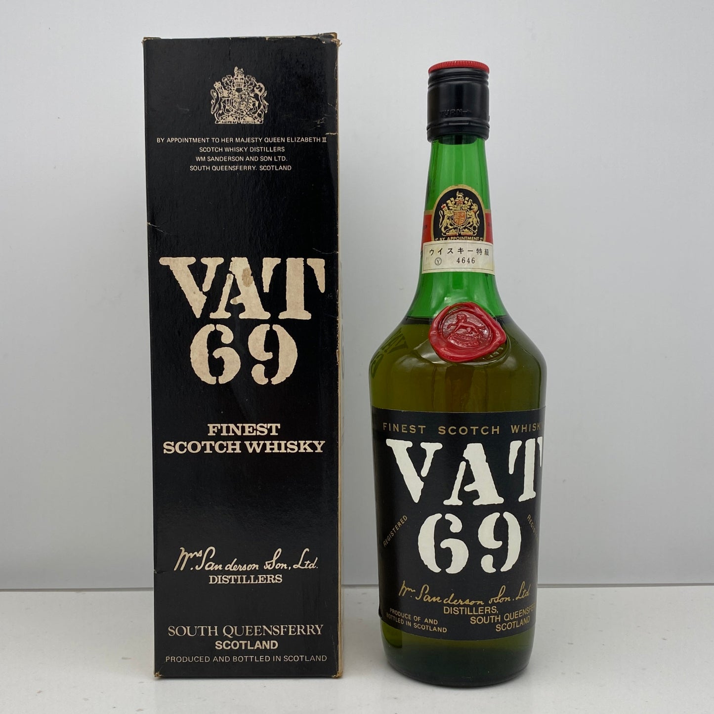 1970年代半ば流通、VAT69(バット69)760ml, 43% #59
