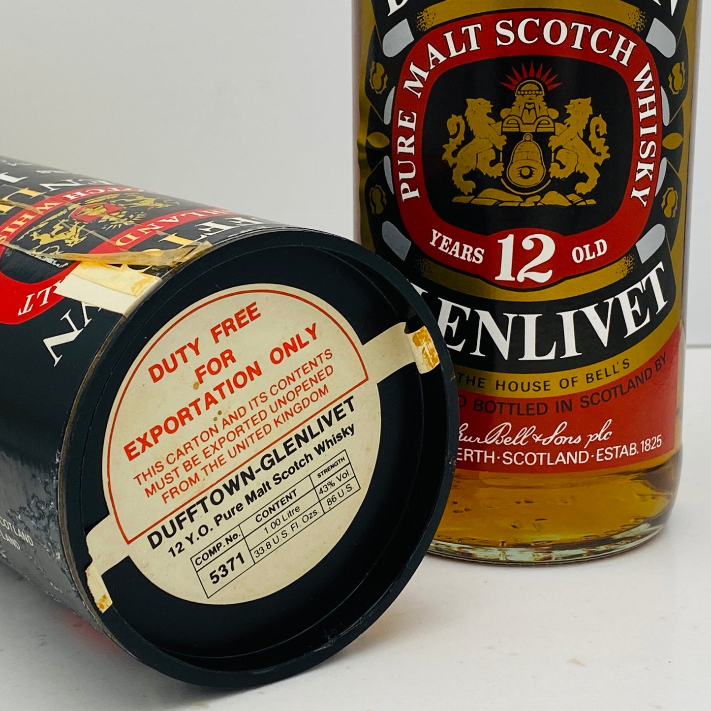 1980年代流通、ダフタウン(DUFFTOWN)12年、1,000ml、43%、ピュアモルト #55