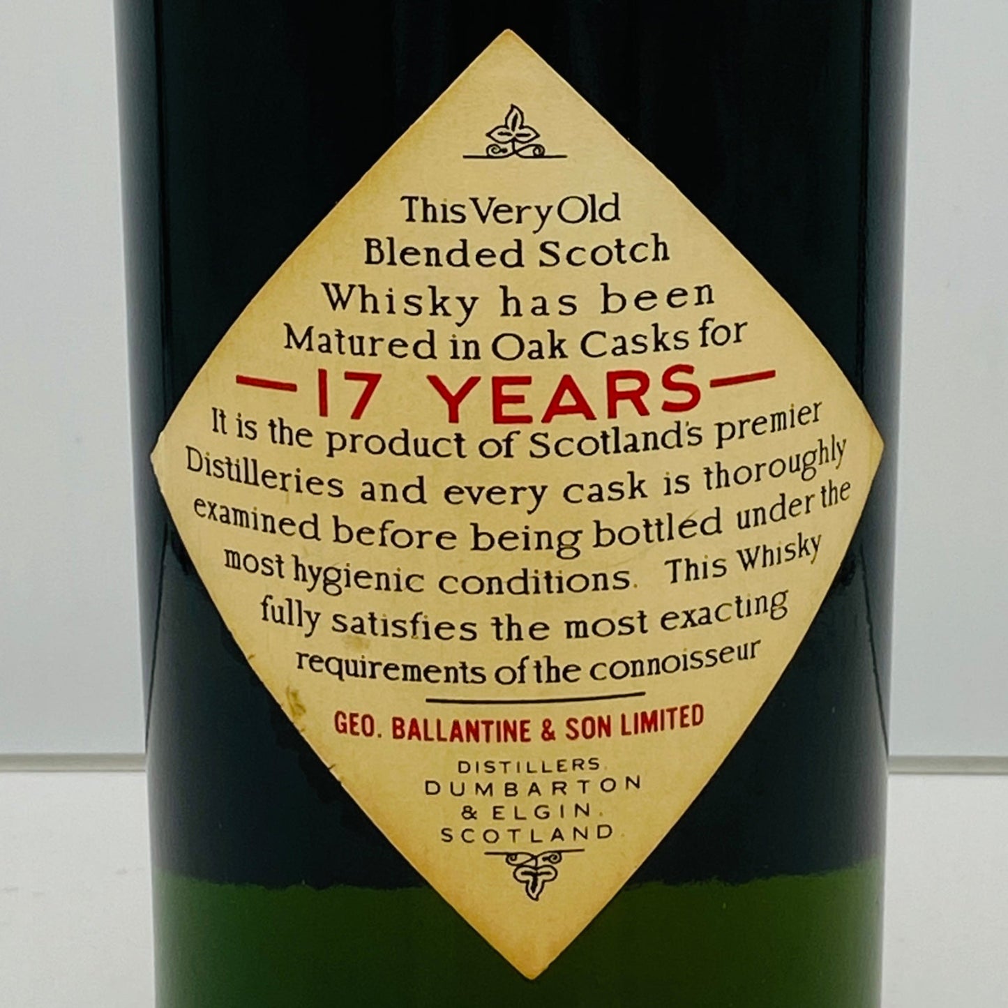 1980年代前半流通、バランタイン 17年 4/5QUART, 43% 青青旗ラベル(Blue-Blue Flag) #60