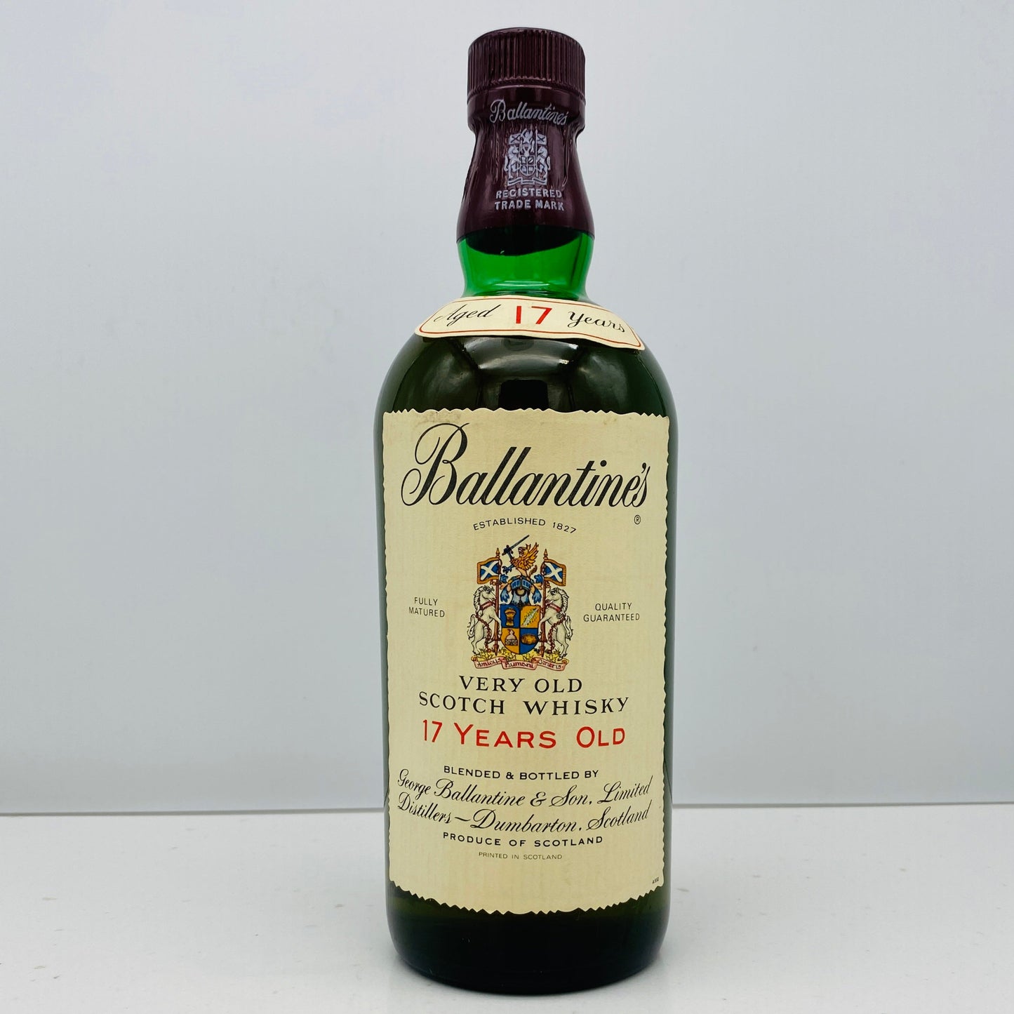 1980年代半ば流通、バランタイン 17年 750ml, 43% 青青旗ラベル(Blue-Blue Flag) #62