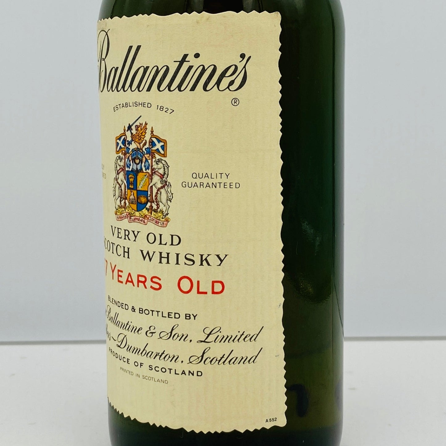 1980年代半ば流通、バランタイン 17年 750ml, 43% 青青旗ラベル(Blue-Blue Flag) #62