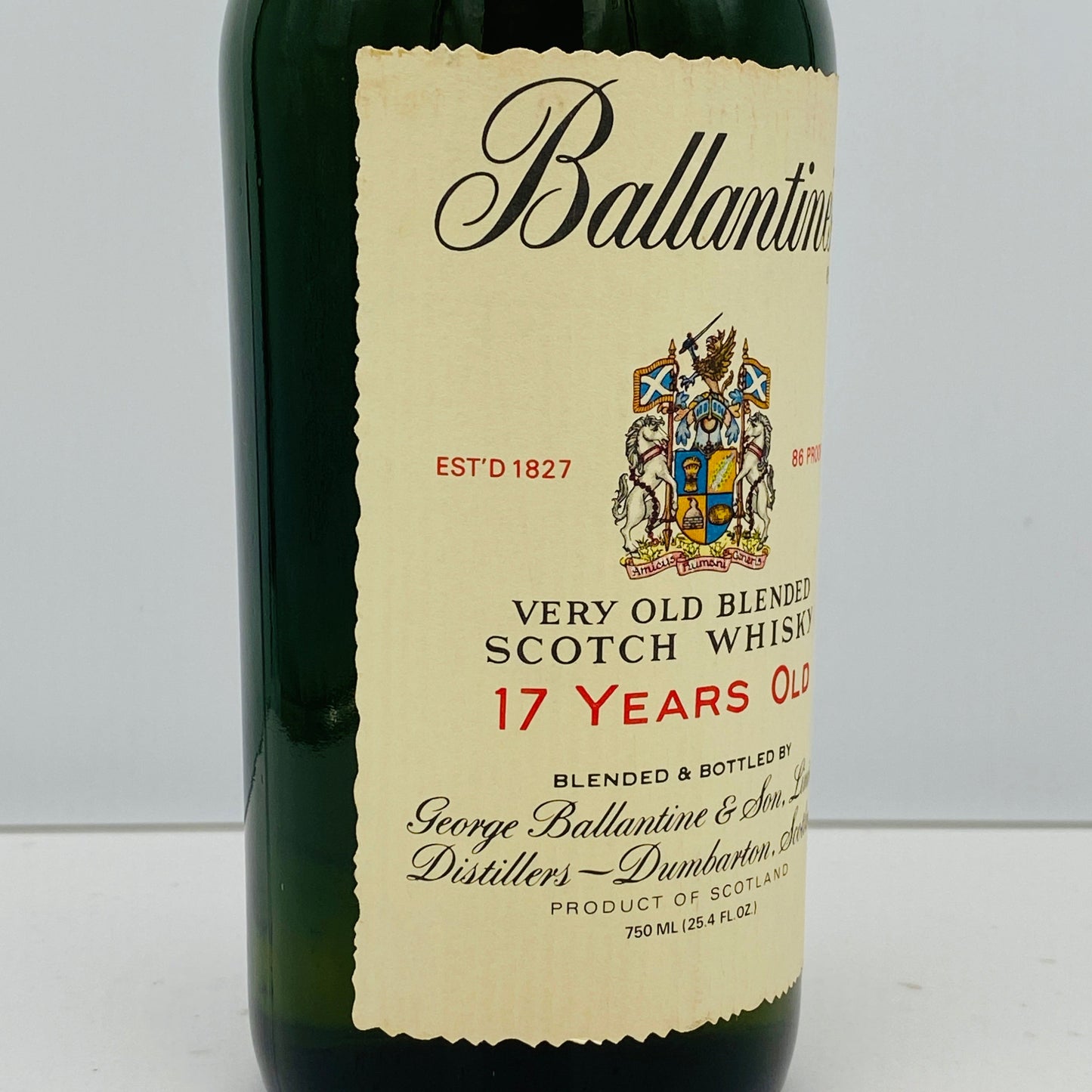 1980年代前半流通、バランタイン 17年 750ml, 86 PROOF 青青旗ラベル(Blue-Blue Flag) #61