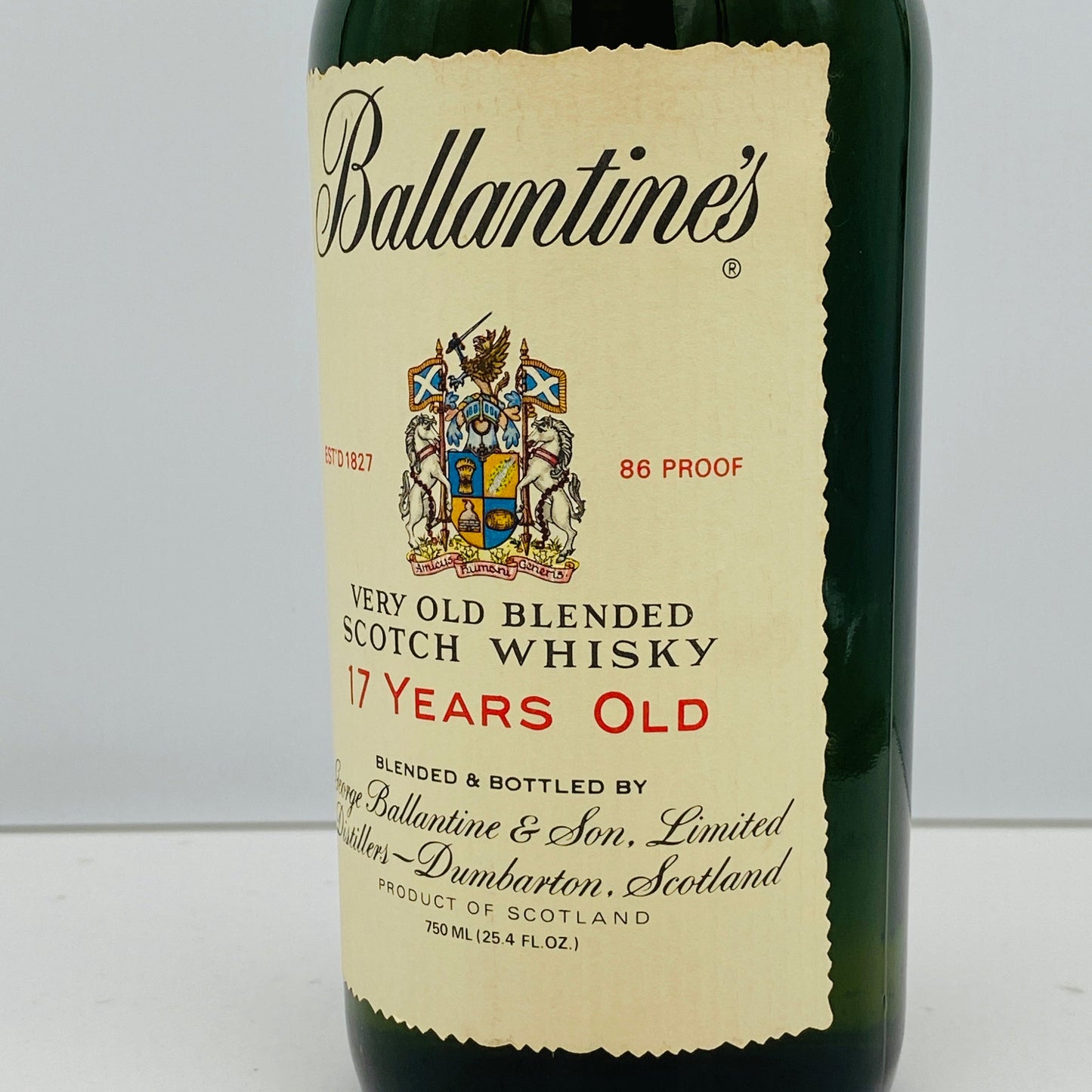 1980年代前半流通、バランタイン 17年 750ml, 86 PROOF 青青旗ラベル(Blue-Blue Flag) #61