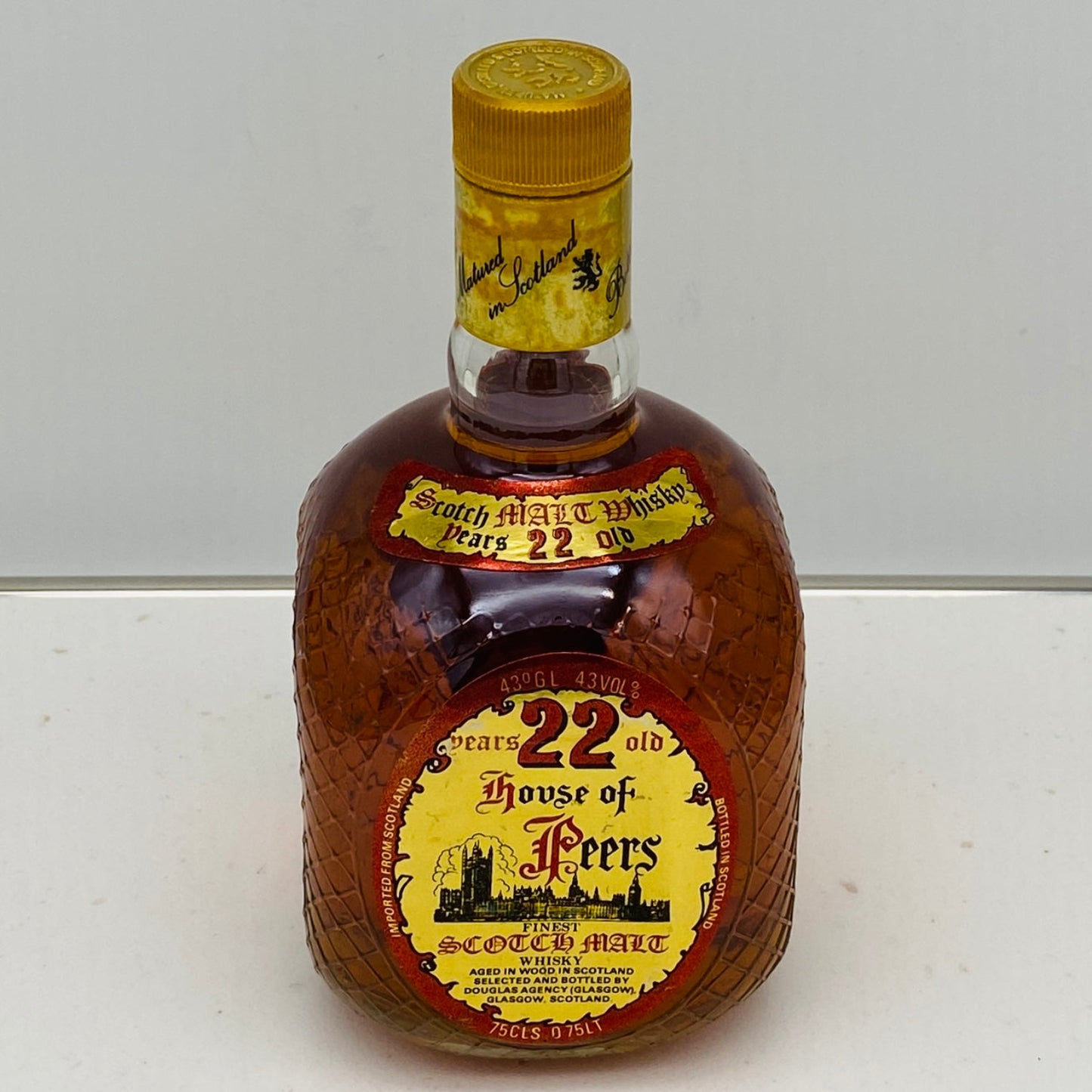 1980年代流通、ハウスオブピアーズ(House of Peers)22年、スコッチモルトウィスキー、750ml, 43% #65