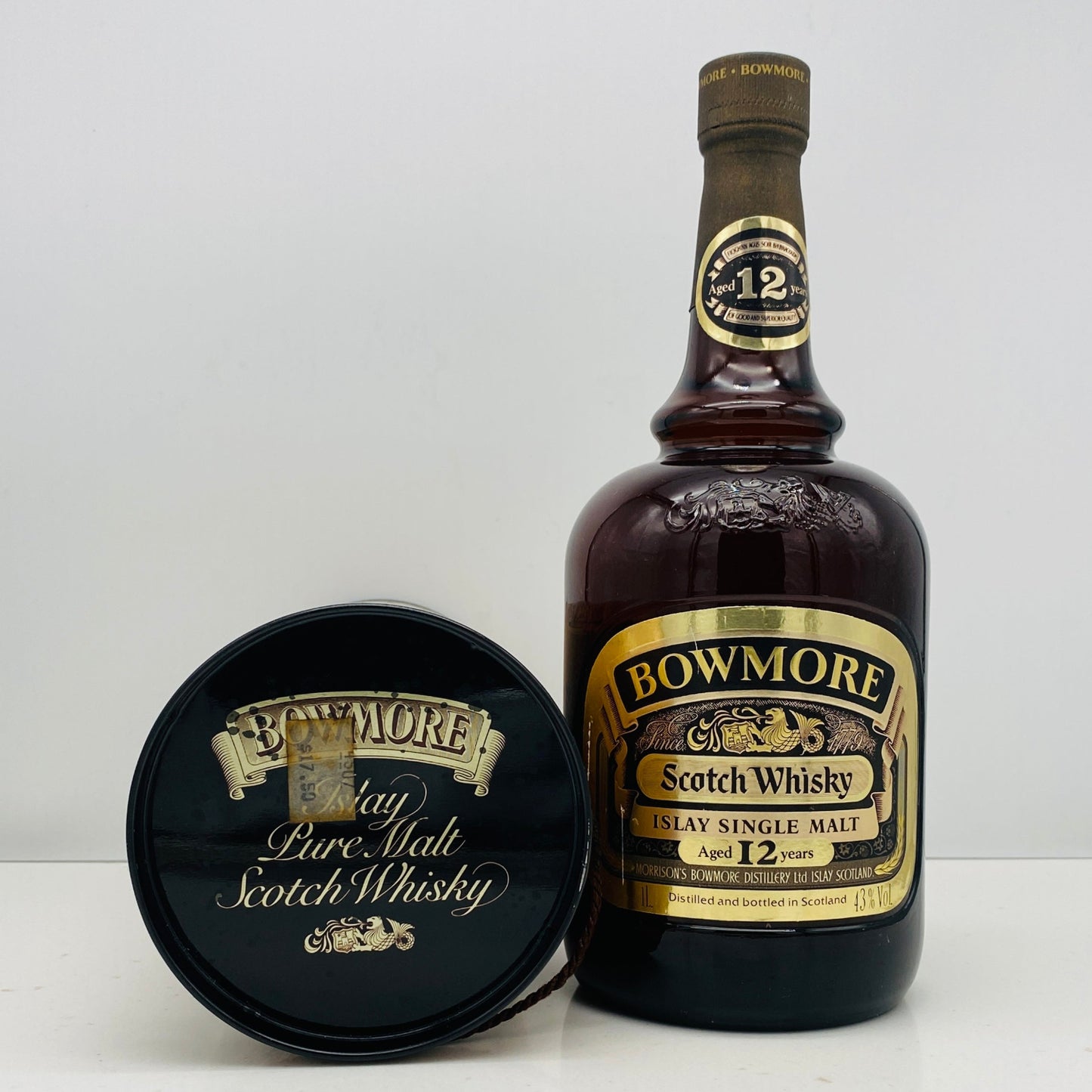 1980年代前半流通、ボウモア(BOWMORE)12年、1,000ml, 43% #68
