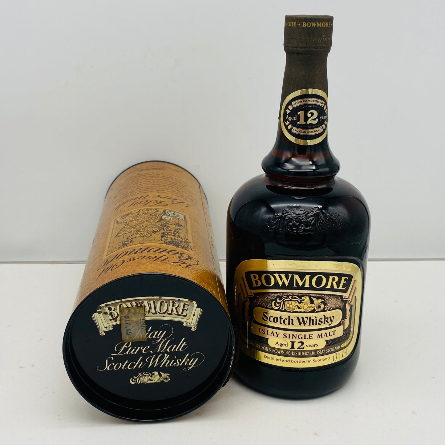 1980年代前半流通、ボウモア(BOWMORE)12年、1,000ml, 43% #68